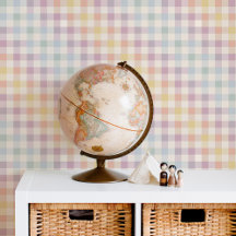 Colorful Rainbow Gingham Wallpaper