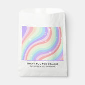 Colorful Rainbow Girl 3rd Birthday Geschenktütchen (Vorderseite)