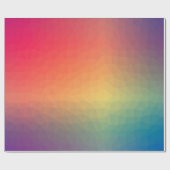 Colorful rainbow gradient geometric geschenkpapier (Flach)