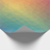 Colorful rainbow gradient geometric geschenkpapier (Ecke)