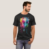 Colorful Rainbow Hot Air Balloon T-Shirt (Vorne ganz)