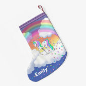 Colorful Rainbow Kleiner Weihnachtsstrumpf (Rückseite (Hängend))