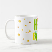 Colorful Rainbow Lettering & Festive Design Kaffeetasse (Links)