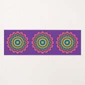 Colorful Rainbow Mandala Yoga Mat Yogamatte (Vorderseite (Horizontal))