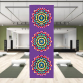 Colorful Rainbow Mandala Yoga Mat Yogamatte
