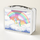 Colorful Rainbow Metall Brotdose (Rückseite)