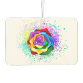 Colorful Rainbow Rose Autolufterfrischer (Rückseite)