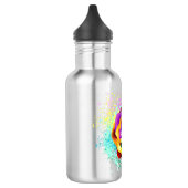 Colorful Rainbow Rose Edelstahlflasche (Links)