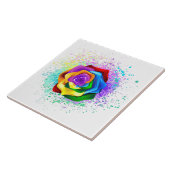 Colorful Rainbow Rose Fliese (Seite)