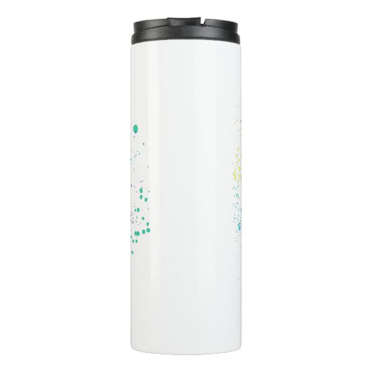 Colorful Rainbow Rose Thermosbecher (Rückseite)