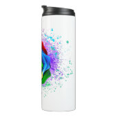 Colorful Rainbow Rose Thermosbecher (Nach rechts gedreht)