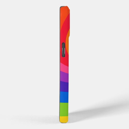 Colorful Rainbow Swirl Abstract Phone Case – Bold  (Rückseite / Rechts)
