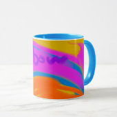 colorful　rainbow tasse (VorderseiteRechts)