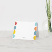 Colorful Rainbow Thank You Card Dankeskarte (Rückseite)