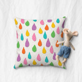 Colorful Raindrops Kissen