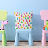 Colorful Raindrops Kissen