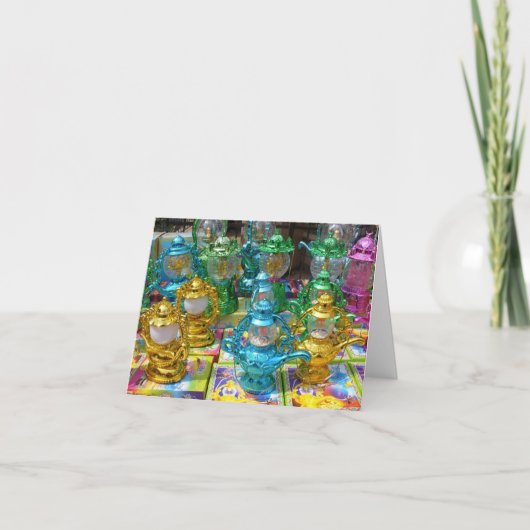 Colorful Ramadan Lantern Note Card Karte (Vorderseite)