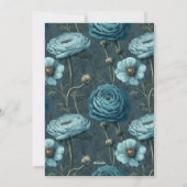 Colorful Ranunculus Flower Daughter’S Birthday Einladung (Rückseite)