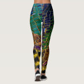 Colorful Red Heart Mosaic Leggings (Rückseite)