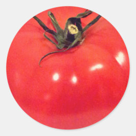 Colorful Red Tomato 4Joe Runder Aufkleber