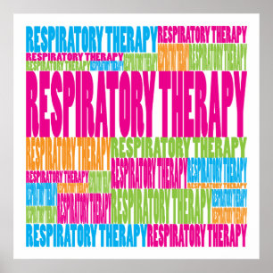 Colorful Respiratory Therapy Poster