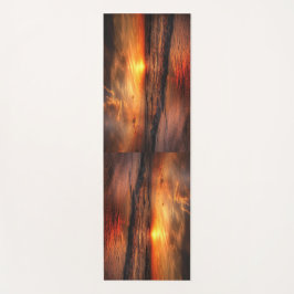 Colorful Retro Beach Sunset Yogamatte