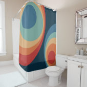 Colorful retro Circles Design Duschvorhang (Beispiel)