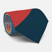 Colorful retro Circles Design Krawatte (Gerollt)