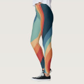 Colorful retro Circles Design Leggings (Links)