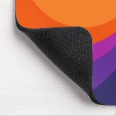 Colorful retro Circles Design Mousepad (Ecke)