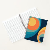Colorful retro Circles Design Notizblock (Innenseite)