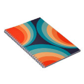 Colorful retro Circles Design Notizblock (Rechte Seite)