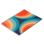 Colorful retro Circles Design Notizblock (Linke Seite)