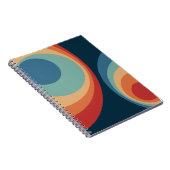 Colorful retro Circles Design Notizblock (Rechte Seite)