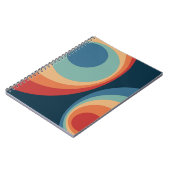 Colorful retro Circles Design Notizblock (Linke Seite)