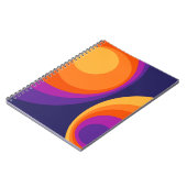 Colorful retro Circles Design Notizblock (Linke Seite)
