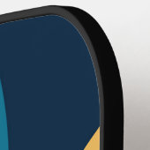 Colorful retro Circles Design Pickleball Schläger (Linke Seite)