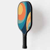 Colorful retro Circles Design Pickleball Schläger (Links)