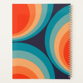 Colorful retro Circles Design Planer (Rückseite)