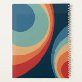 Colorful retro Circles Design Planer (Rückseite)