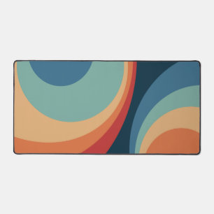 Colorful retro Circles Design Schreibtischunterlage