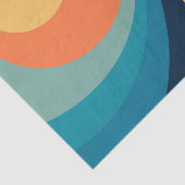 Colorful retro Circles Design Seidenpapier (Ausschnitt)