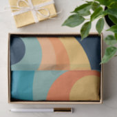 Colorful retro Circles Design Seidenpapier (Geschenk)