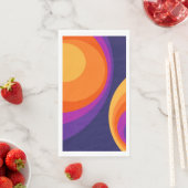 Colorful retro Circles Design Serviette (Beispiel)