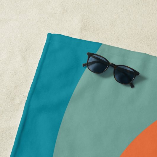 Colorful retro Circles Design Strandtuch (Beispiel)