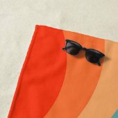 Colorful retro Circles Design Strandtuch (Beispiel)