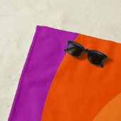 Colorful retro Circles Design Strandtuch (Beispiel)