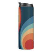 Colorful retro Circles Design Thermosbecher (Nach rechts gedreht)