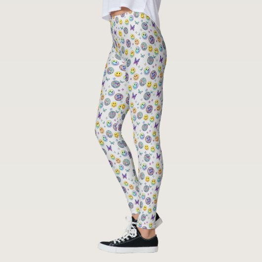 Colorful Retro Disco Pattern Leggings (Links)