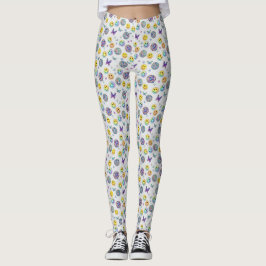 Colorful Retro Disco Pattern Leggings